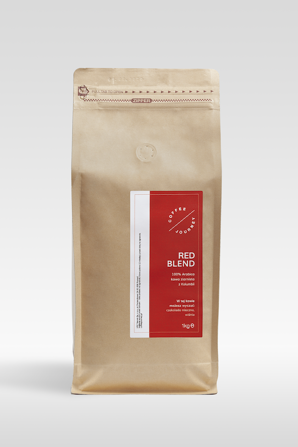 Kawa ziarnista Red Blend 100 % arabika z Kolumbii Coffee Journey